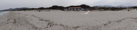 Der lange Sandstrand von Budoni
