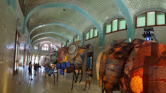 In diesem 2. Pavillon befindet sich eine Ausstellung über die Geschichte dieser Einrichtung und den Architekten Domenèch i Montaner