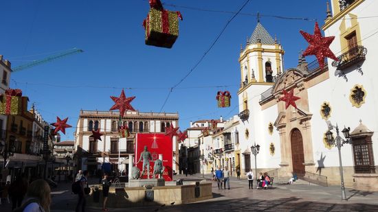 Plaza del Socorro, rechts die Iglesia