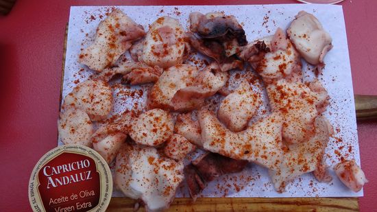 Pulpo Gallego (Tintenfisch galizische Art) Bar Ancálagüela, El Puerto de Sta. Maria