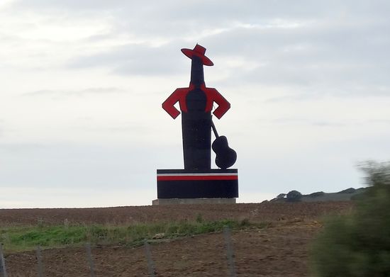 Begleitet unterwegs nur von "Tio Pepe" und......