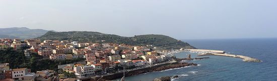 Blick auf den Hafen, da hatten wir die Hälfte schon geschafft