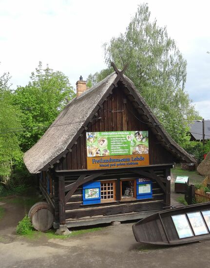 Eingang zum Museumsdorf Lehde
