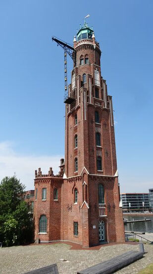 Der gleiche Leuchtturm von Land aus