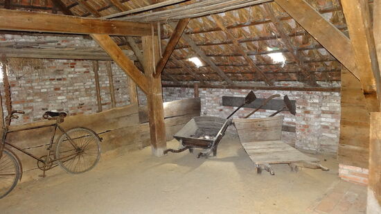 Blick ins Haus Hinderks, Wohn- und Wirtschaftsgebäude einer Landarbeiterfamilie