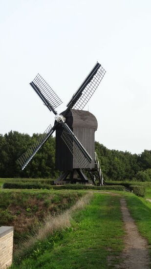 Die Bockwindmühle von nah