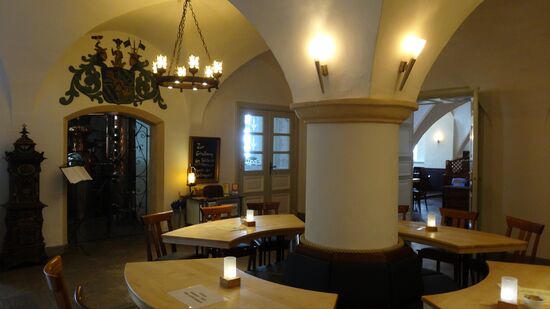 Blick ins Café-Restaurant....