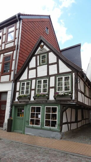 Auf dem Weg zum Restaurant noch an diesem kleinen Fachwerkhaus vorbei gekommen