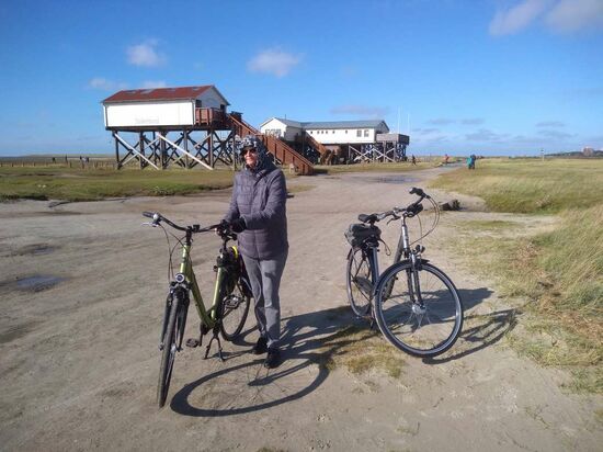 Die Kapuze dient nur als Windschutz.....kalt war es nicht!