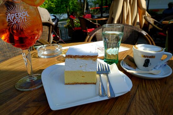 Die berühmte Bleder Cremeschnitte "Blejska kremna rezina"
