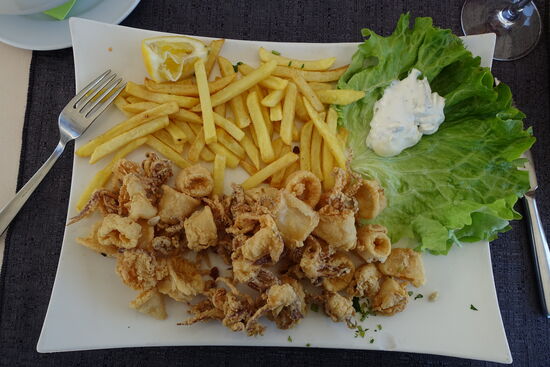 Meine frittierten Calamari