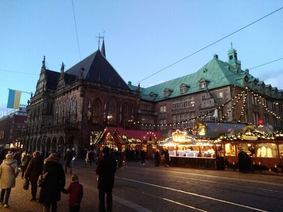 Langsam wurde es dunkel