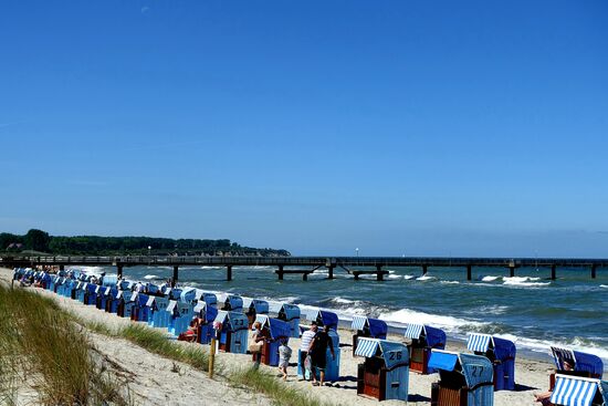 ......gesperrten Seebrücke von Rerik