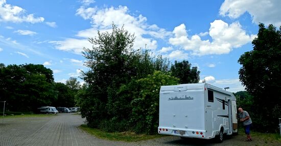 Stellplatz eingenommen