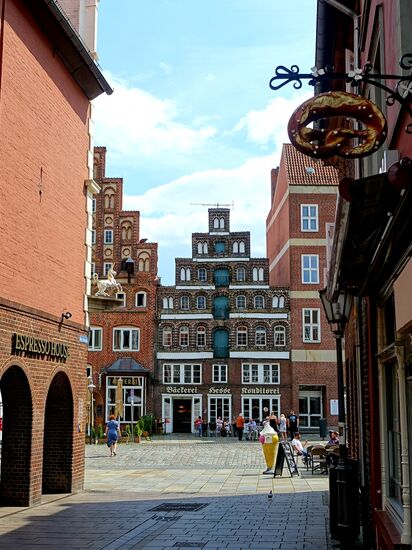 Blick auf den Platz "Am Sande".....