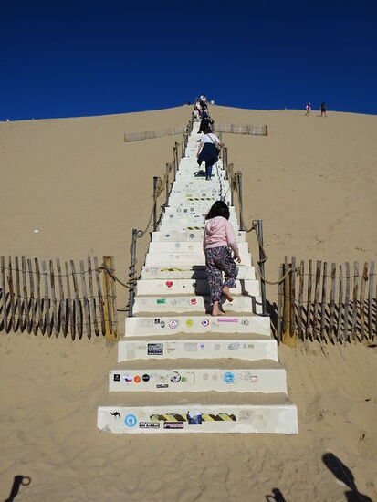 Da sind sie, die 150 Stufen