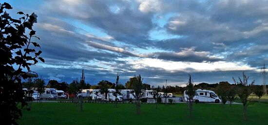 Wir standen direkt am Haus und hatten diese Aussicht