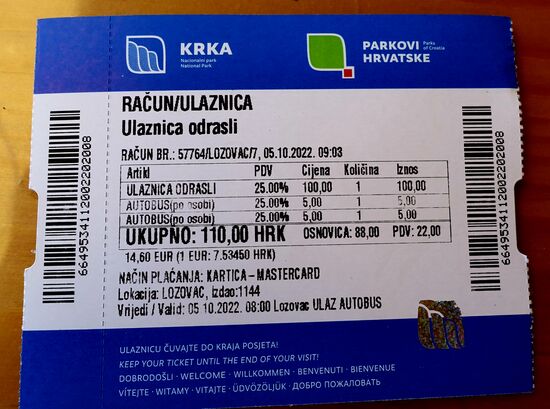 Beweis, um 9.03 Uhr haben wir die Tickets gelöst