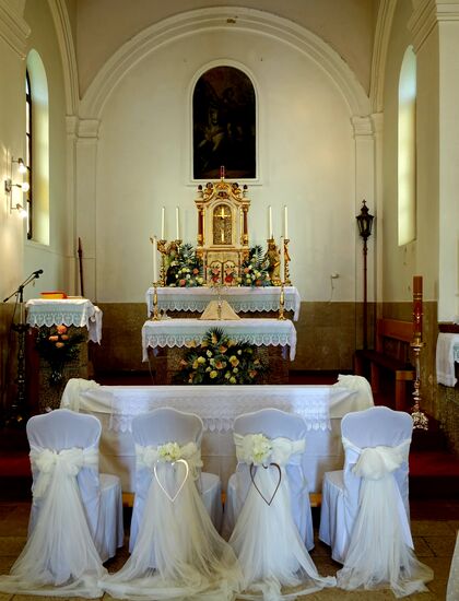 .....für eine Hochzeit geschmückt