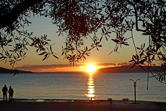 Ein schöner Sonnenuntergang, morgen geht's weiter