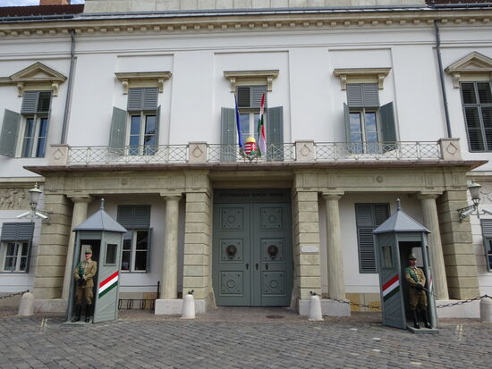 Beim Exerzieren kommt auch etwas Bewegung in die Wachen