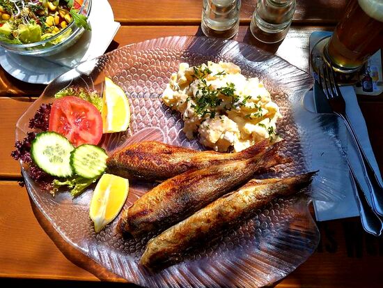 ....für mich gebratene Heringe, für Hardy Matjes