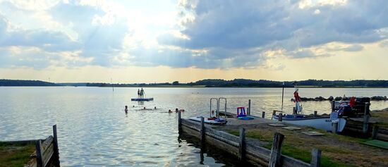 Baden geht auch, direkt vor dem SP oder nach der Hafenanlage