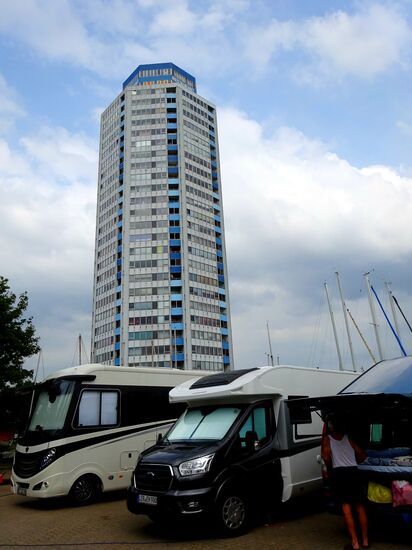 Unser Stellplatz am Wikingturm