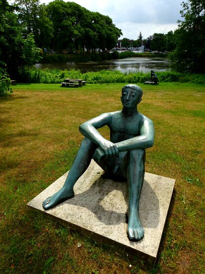 Grosser Sitzender 1964, aus dem Nachlass von Fritz Fleer, dem Künstler