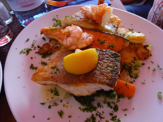 Eines von unseren 4 Fischgerichten im "Hummerkorb"