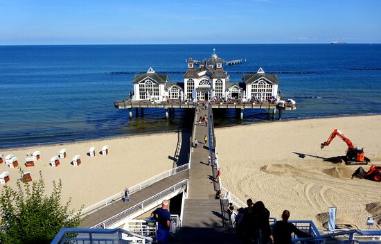 Ein erster Blick auf die Seebrücke