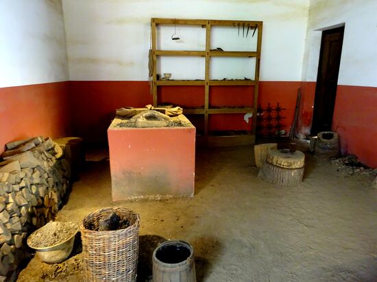 Schmiede in der römischen Herberge