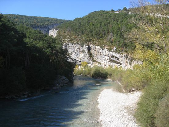 Die "Verdon" am Eingang zum "Grande Canyon"