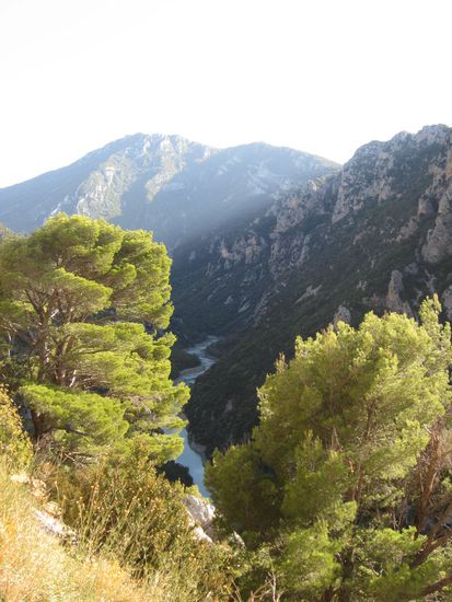 Das Ende des Canyon du Verdon
