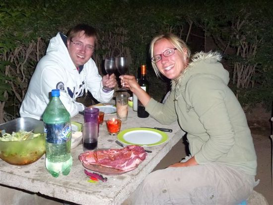 grillen im trockenen...