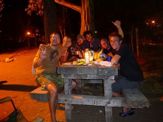 asado mit klaus, arnaud und benji.
