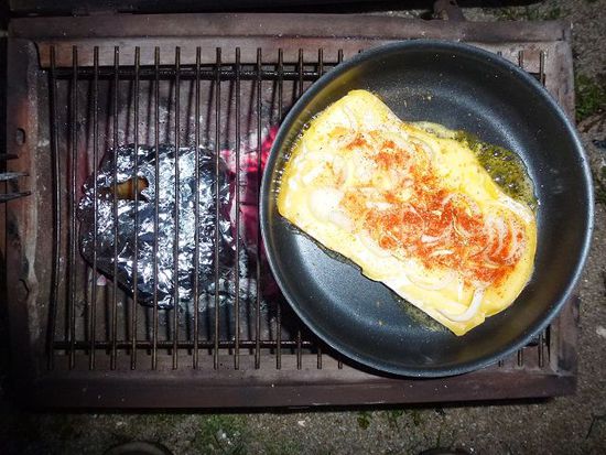 und dann zum abschluss ein raclette mit kaese aus nueva helvecia.