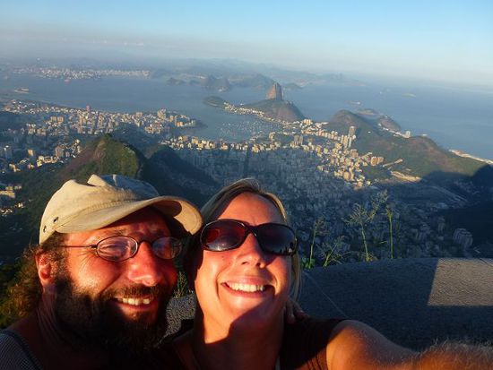 endlich geschafft, corcovado oder rio von oben.