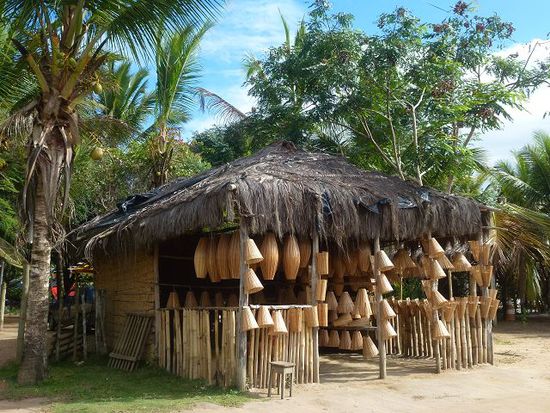 indigene behausungen in trancoso.