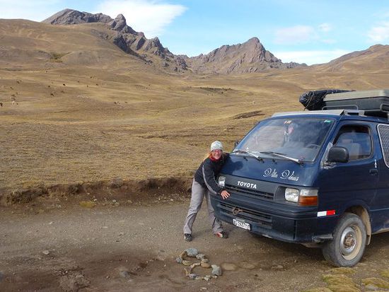 villa venus feiert 80'000 km in suedamerika auf ueber 4000 meter.