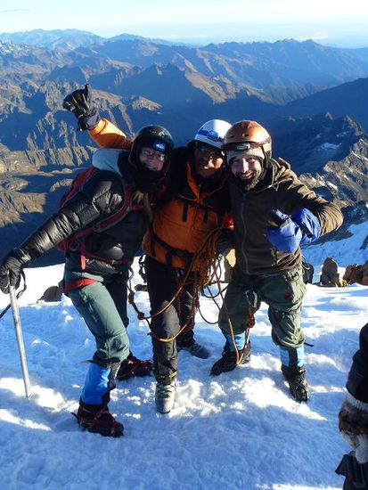 mit guide sabino auf der spitze.
