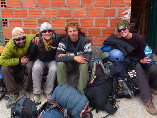zurueck im basecamp mit michael und amy...nein wird sind noch topfit...