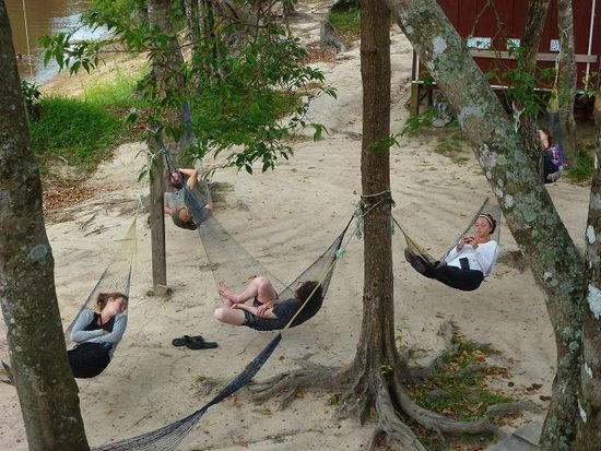anakondasuchsiesta in der fleche lodge.
