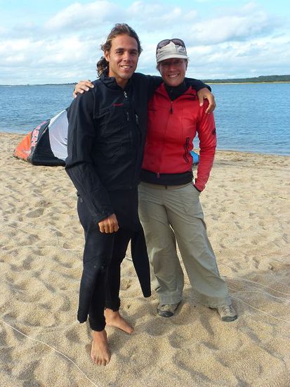 lazo mit seiner neuen mammut jacke, danke fuer die gastfreundschaft an der laguna.