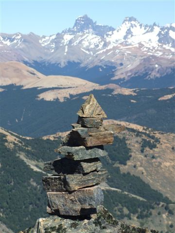 vulkan cerro pico blanco - unser gipfelsteinmann