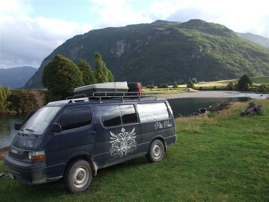 minuales, einer von den vielen schönen stellplätze für unsere villa venus auf der carretera austral