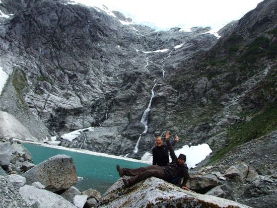 nein, wir sind nicht ins wasser gesprungen... gletscher ventisquero