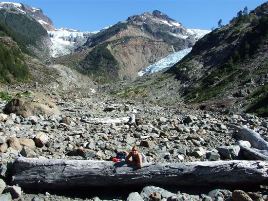picknick platz am gletscher yelcho