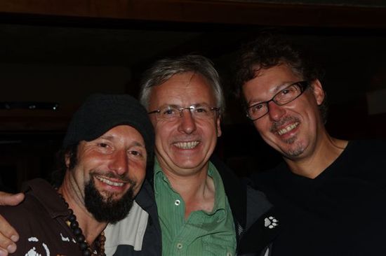 männerrunde, me, mogjürgen und niko