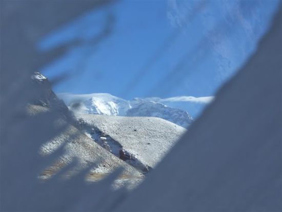 eisiger morgenblick - strahlender aconcagua gipfel 6962 m